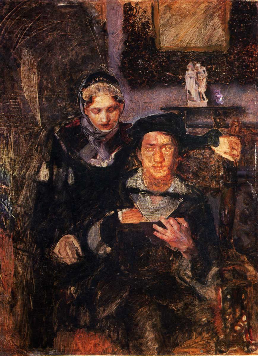 Врубель Гамлет и Офелия 1883